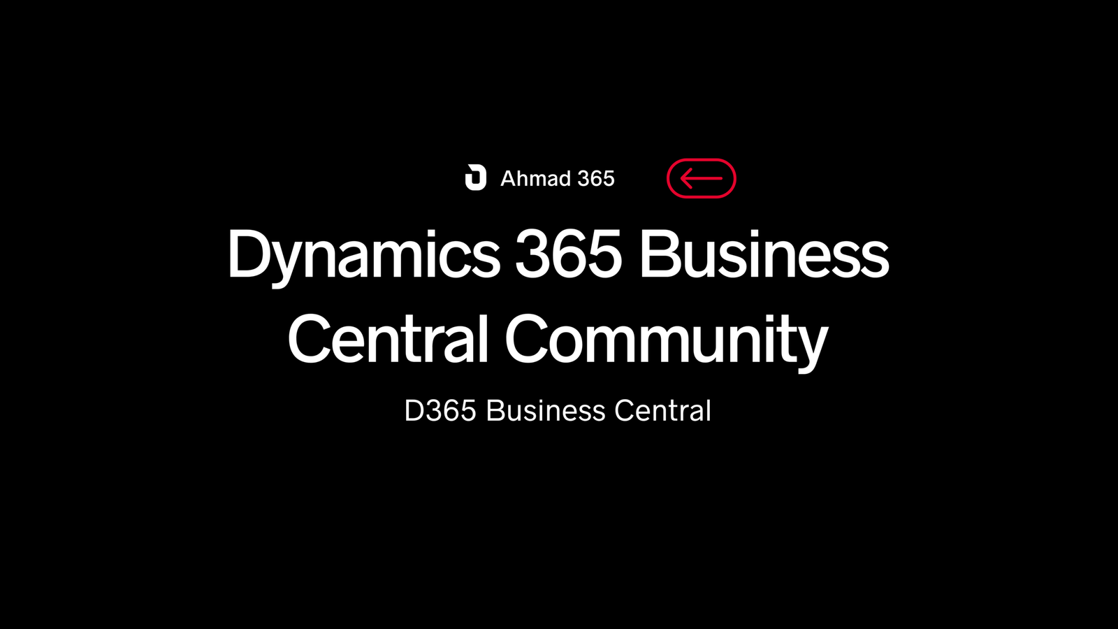 Dynamics 365 Business Central Community